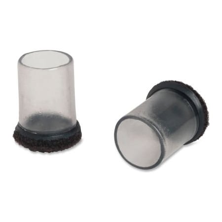 Lorell Lorell Clear Sleeve Floor Savers - 1" Diameter - 8/Pack 49320